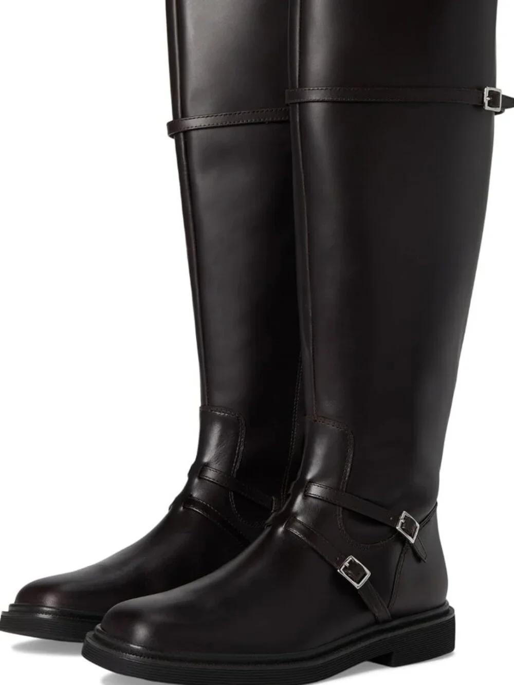 SARTO by Franco Sarto Ainsley Knee-High Riding Boots – Black Leather – Size 6 (B